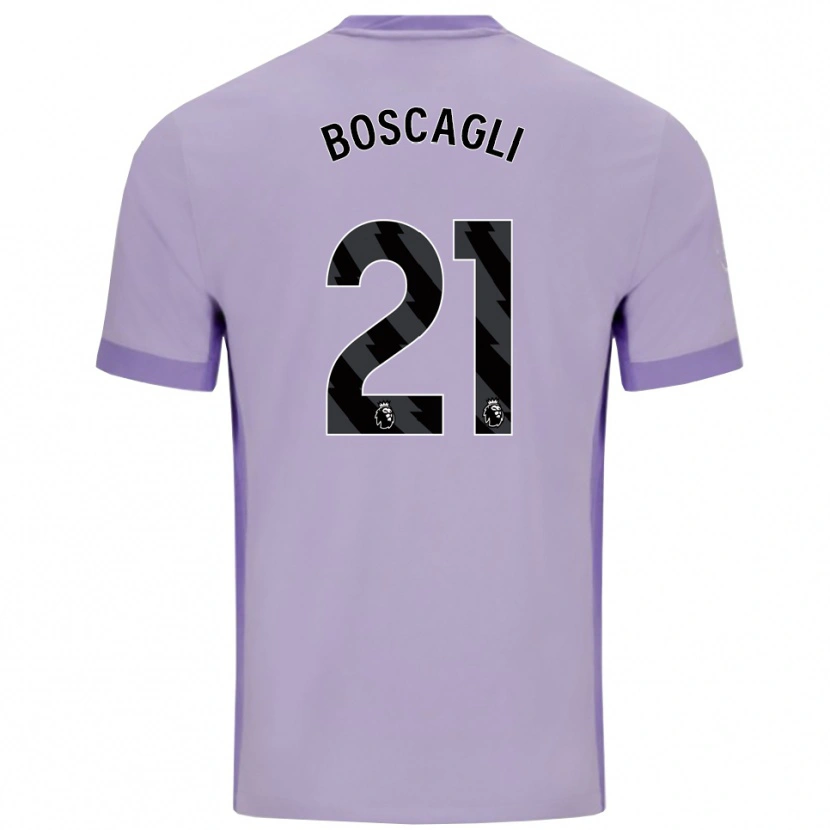 Danxen Damen Olivier Boscagli #21 Taro Lila Weiß Auswärtstrikot Trikot 2025/26 T-Shirt