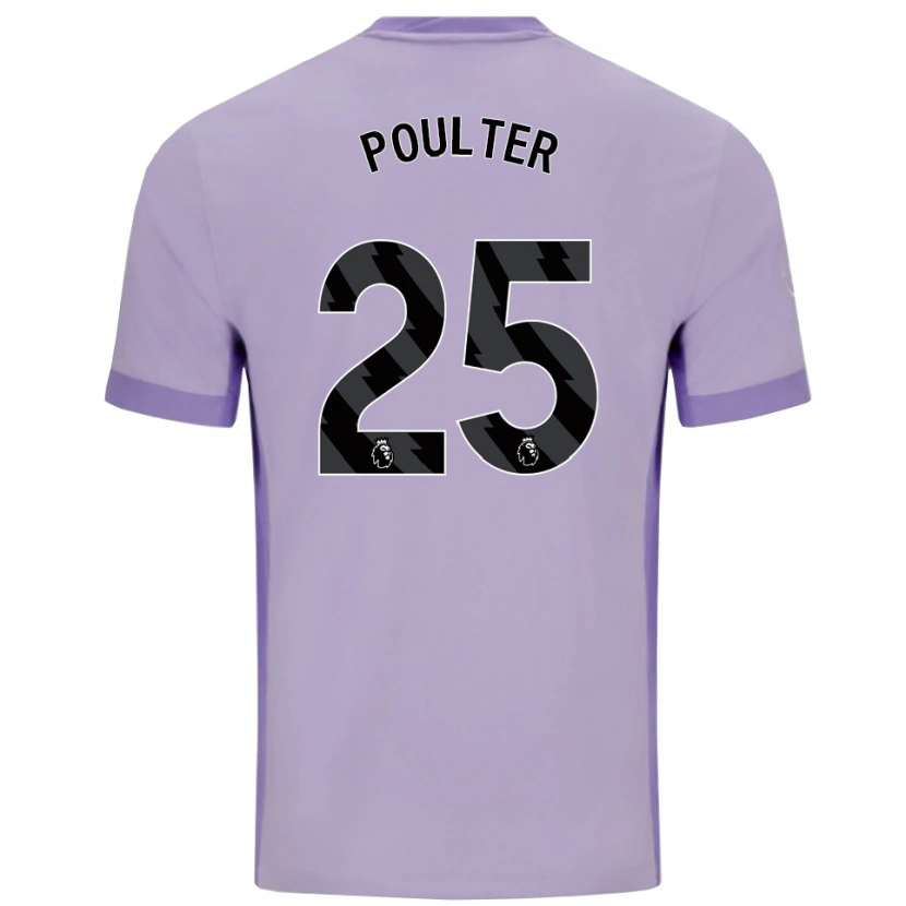 Danxen Damen Hannah Poulter #25 Taro Lila Weiß Auswärtstrikot Trikot 2025/26 T-Shirt