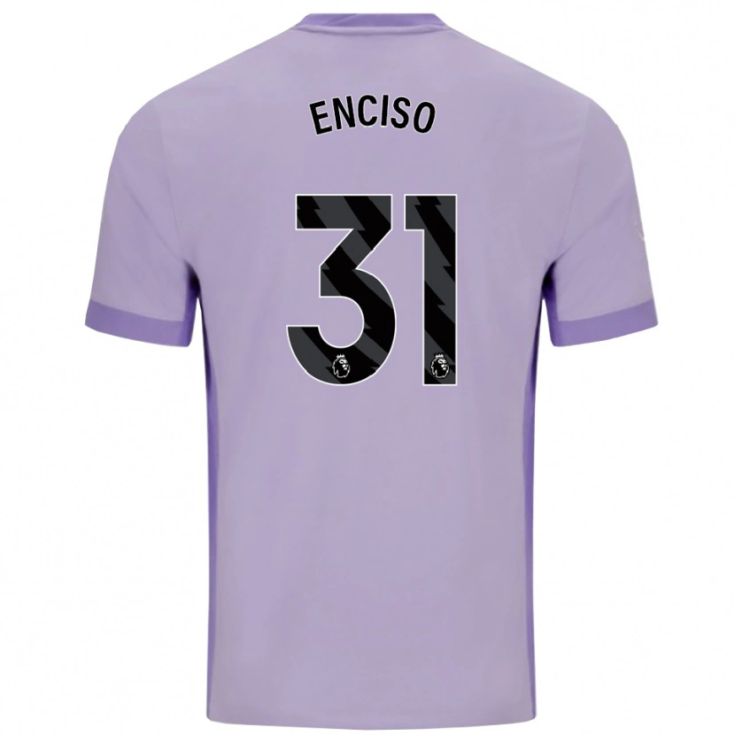 Danxen Damen Julio Enciso #31 Taro Lila Weiß Auswärtstrikot Trikot 2025/26 T-Shirt