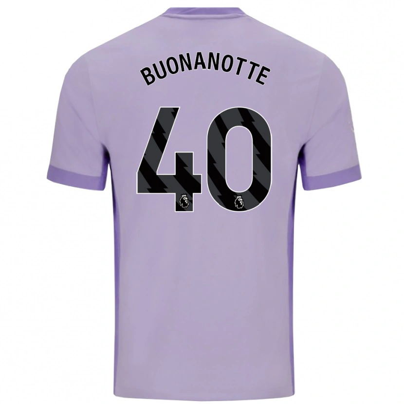 Danxen Damen Facundo Buonanotte #40 Taro Lila Weiß Auswärtstrikot Trikot 2025/26 T-Shirt