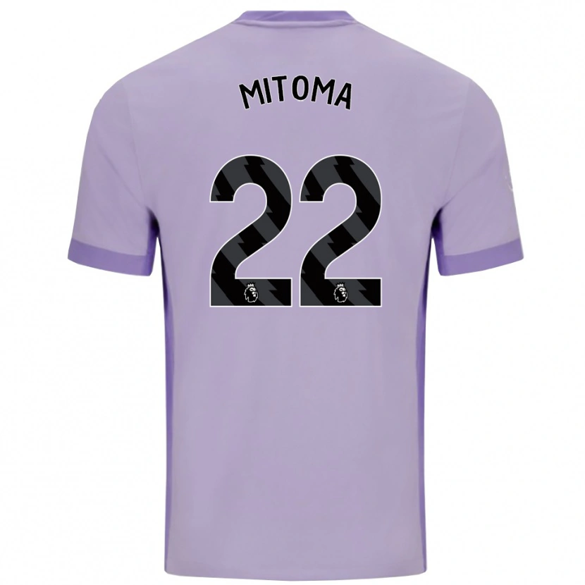 Danxen Damen Kaoru Mitoma #22 Taro Lila Weiß Auswärtstrikot Trikot 2025/26 T-Shirt