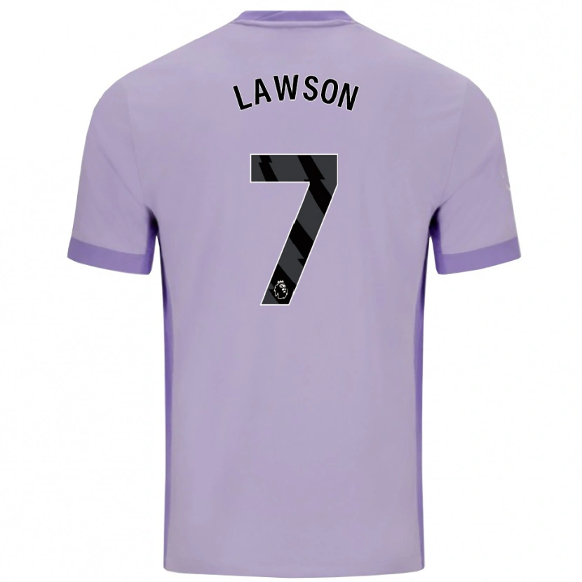 Danxen Damen Zebedee Lawson #7 Taro Lila Weiß Auswärtstrikot Trikot 2025/26 T-Shirt