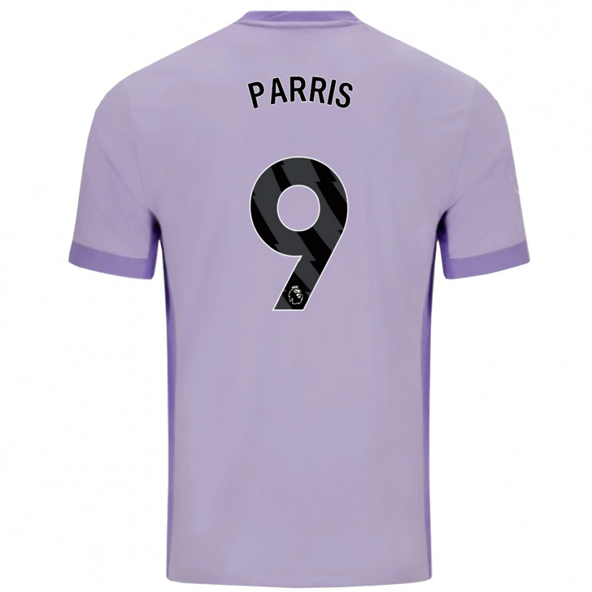 Danxen Damen Nikita Parris #9 Taro Lila Weiß Auswärtstrikot Trikot 2025/26 T-Shirt