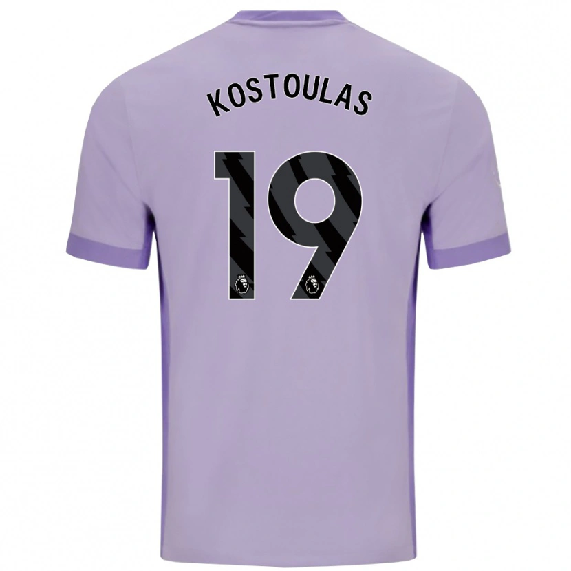 Danxen Damen Charalampos Kostoulas #19 Taro Lila Weiß Auswärtstrikot Trikot 2025/26 T-Shirt