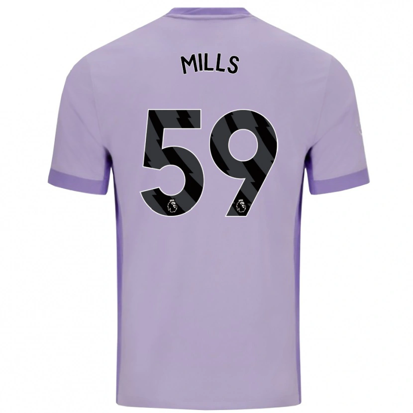 Danxen Damen Harry Mills #59 Taro Lila Weiß Auswärtstrikot Trikot 2025/26 T-Shirt