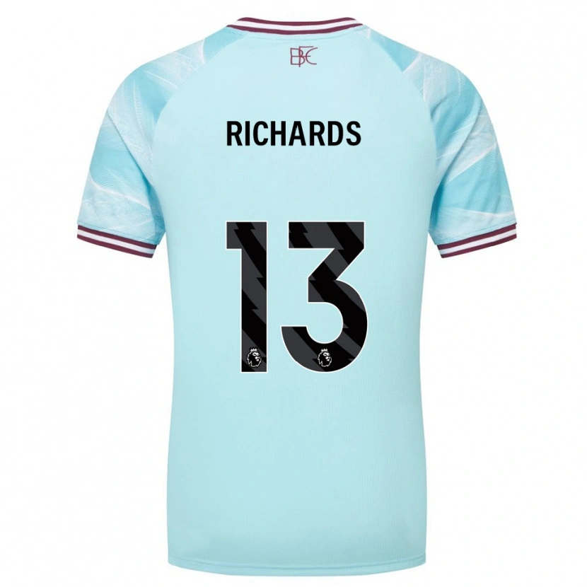 Danxen Damen Jade Richards #13 Himmelblau Burgunderrot Auswärtstrikot Trikot 2025/26 T-Shirt