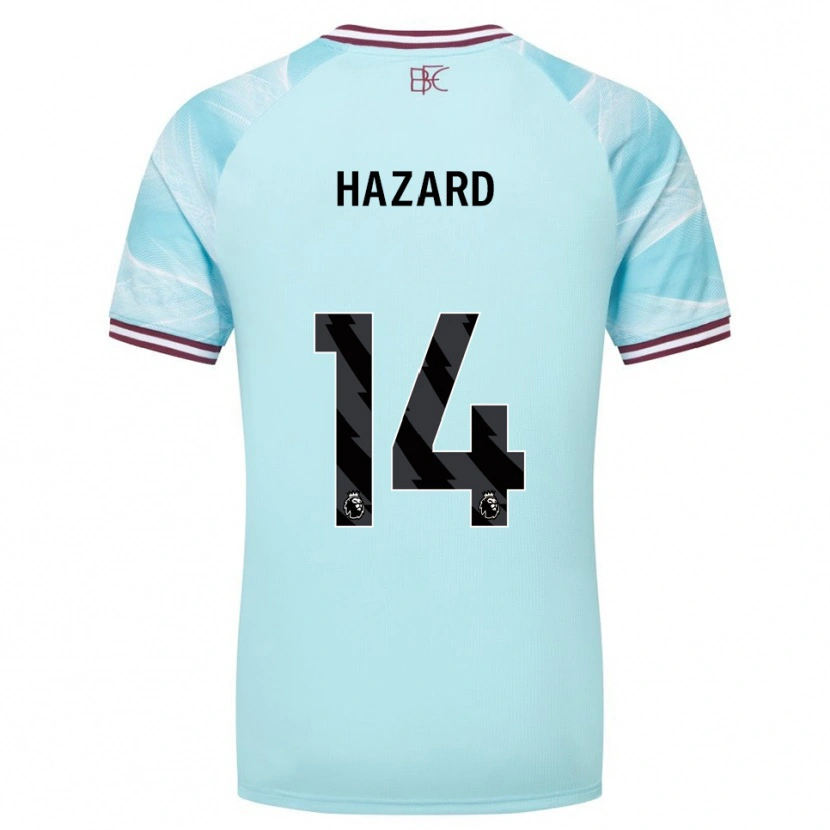 Danxen Damen Amelia Hazard #14 Himmelblau Burgunderrot Auswärtstrikot Trikot 2025/26 T-Shirt