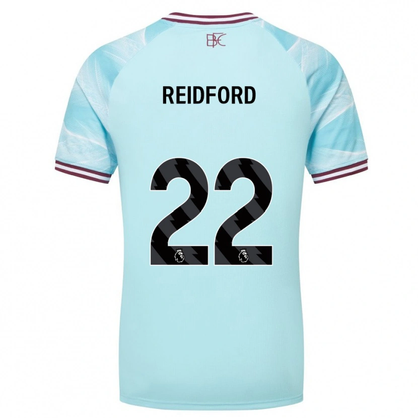 Danxen Damen Isabella Reidford #22 Himmelblau Burgunderrot Auswärtstrikot Trikot 2025/26 T-Shirt