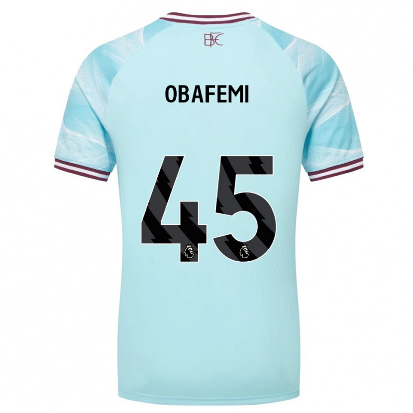 Danxen Damen Michael Obafemi #45 Himmelblau Burgunderrot Auswärtstrikot Trikot 2025/26 T-Shirt