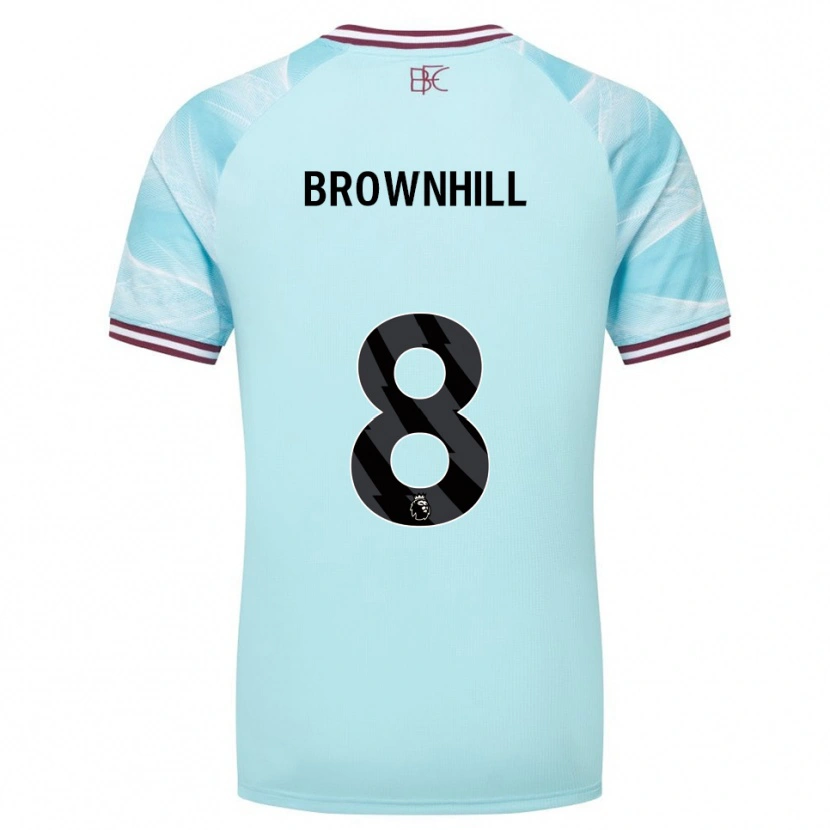 Danxen Damen Josh Brownhill #8 Himmelblau Burgunderrot Auswärtstrikot Trikot 2025/26 T-Shirt