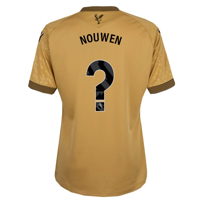 Danxen Damen Aniek Nouwen #0 Gold Schwarz Auswärtstrikot Trikot 2025/26 T-Shirt