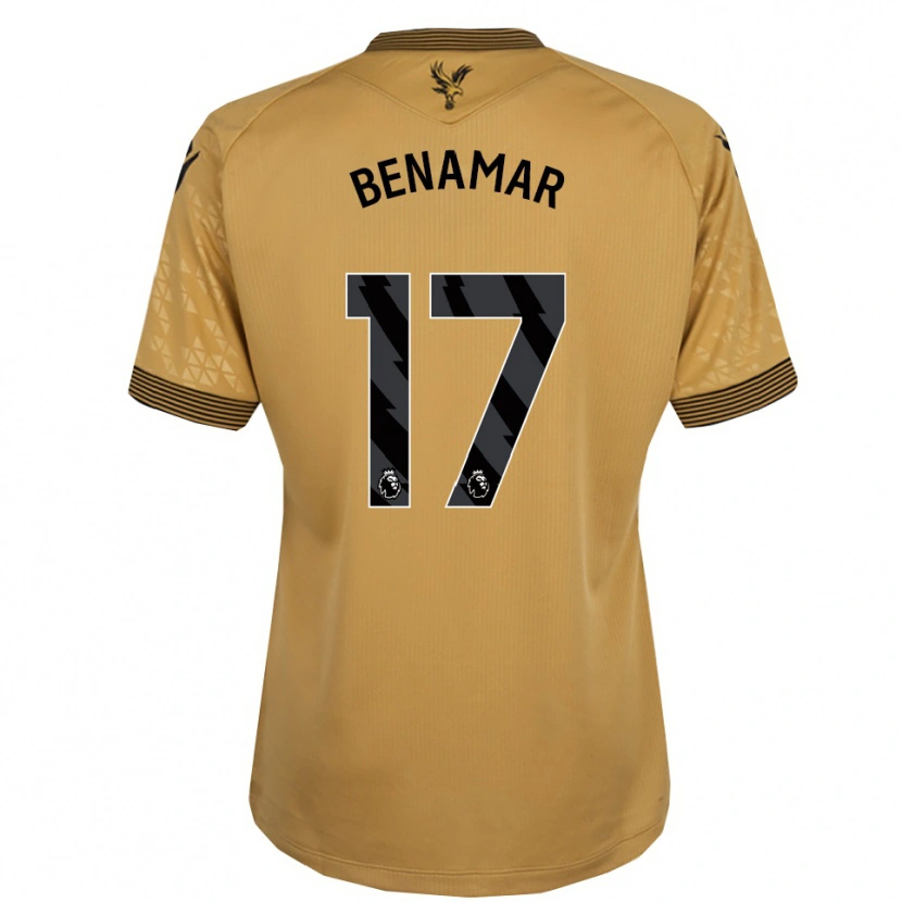 Danxen Damen Dean Benamar #17 Gold Schwarz Auswärtstrikot Trikot 2025/26 T-Shirt