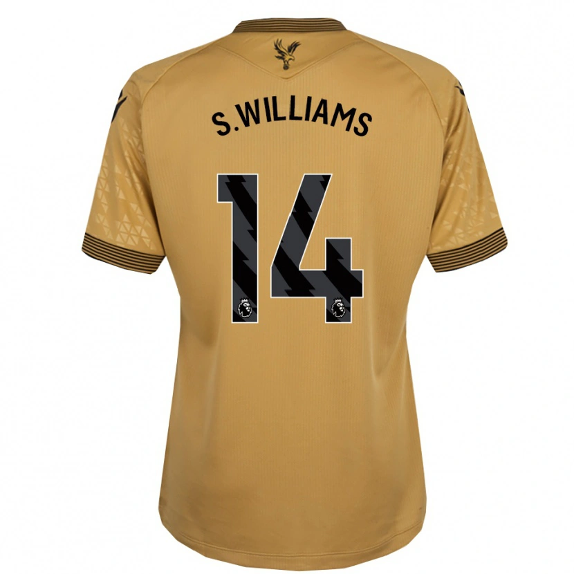 Danxen Damen Seb Williams #14 Gold Schwarz Auswärtstrikot Trikot 2025/26 T-Shirt
