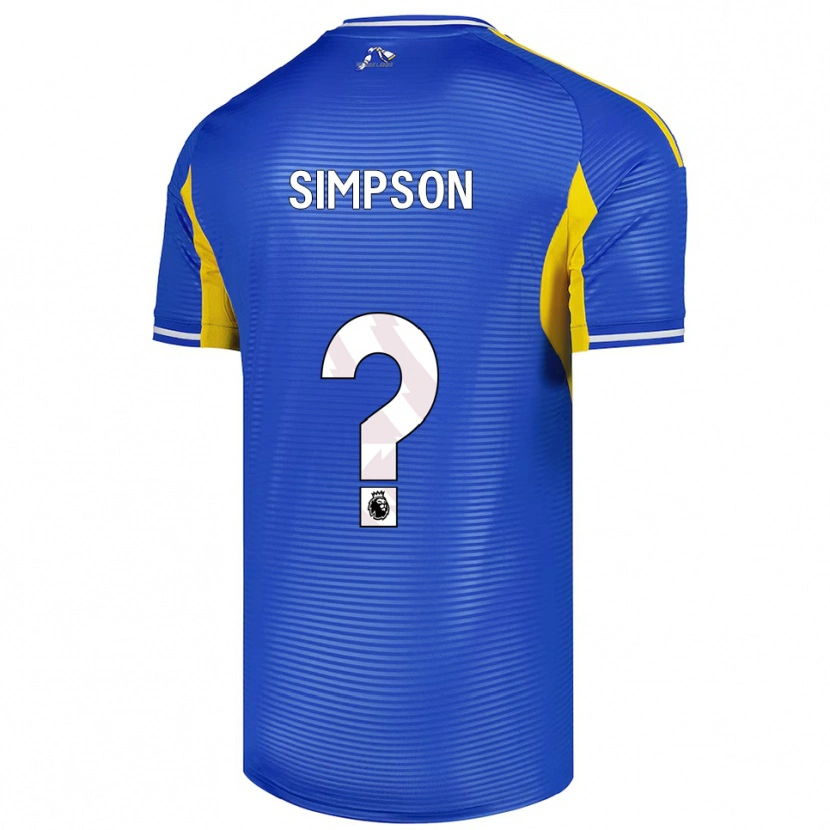 Danxen Damen Carrie Simpson #0 Blau Gelb Auswärtstrikot Trikot 2025/26 T-Shirt