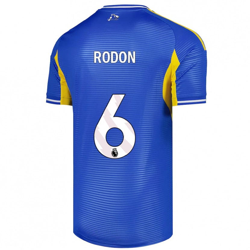 Danxen Damen Joe Rodon #6 Blau Gelb Auswärtstrikot Trikot 2025/26 T-Shirt