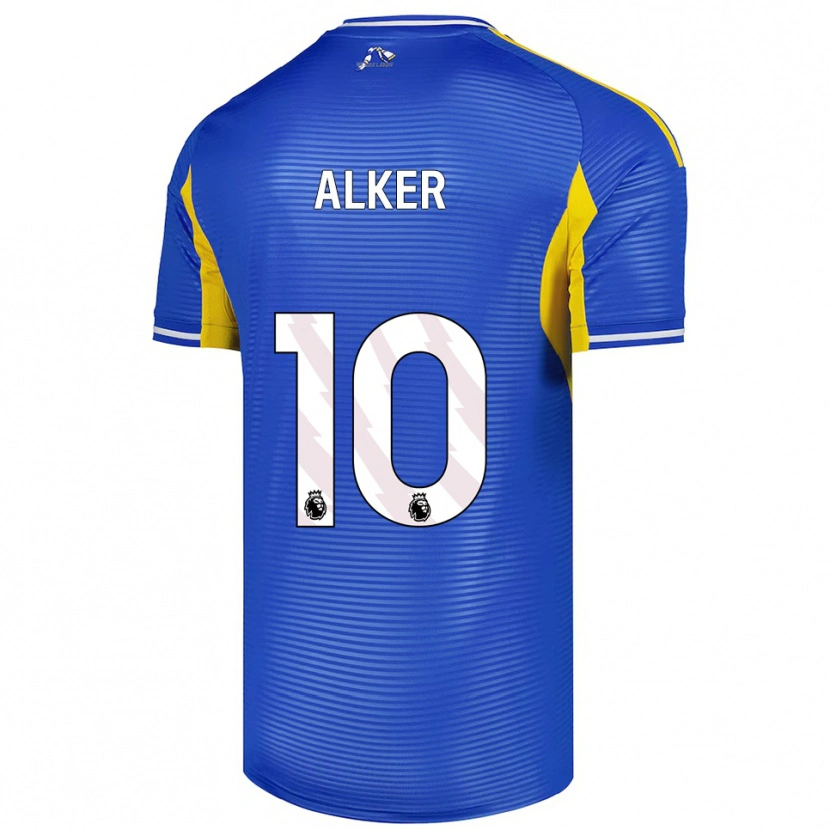 Danxen Damen Samuel Alker #10 Blau Gelb Auswärtstrikot Trikot 2025/26 T-Shirt