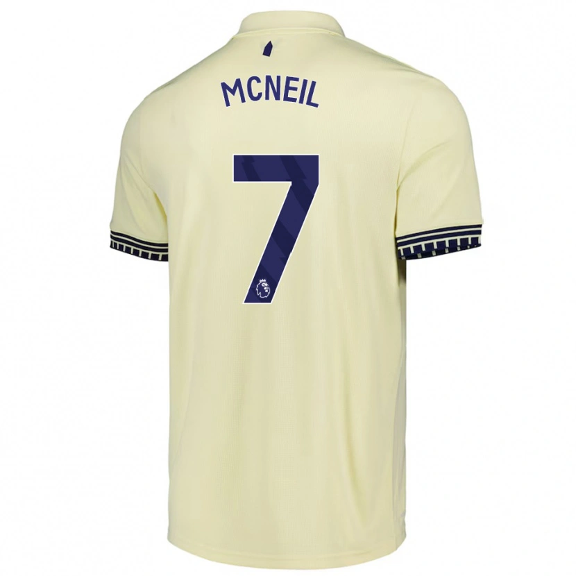 Danxen Damen Dwight Mcneil #7 Creme Weiß Schwarz Auswärtstrikot Trikot 2025/26 T-Shirt