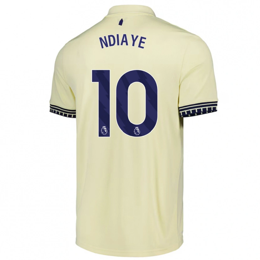 Danxen Damen Iliman Ndiaye #10 Creme Weiß Schwarz Auswärtstrikot Trikot 2025/26 T-Shirt