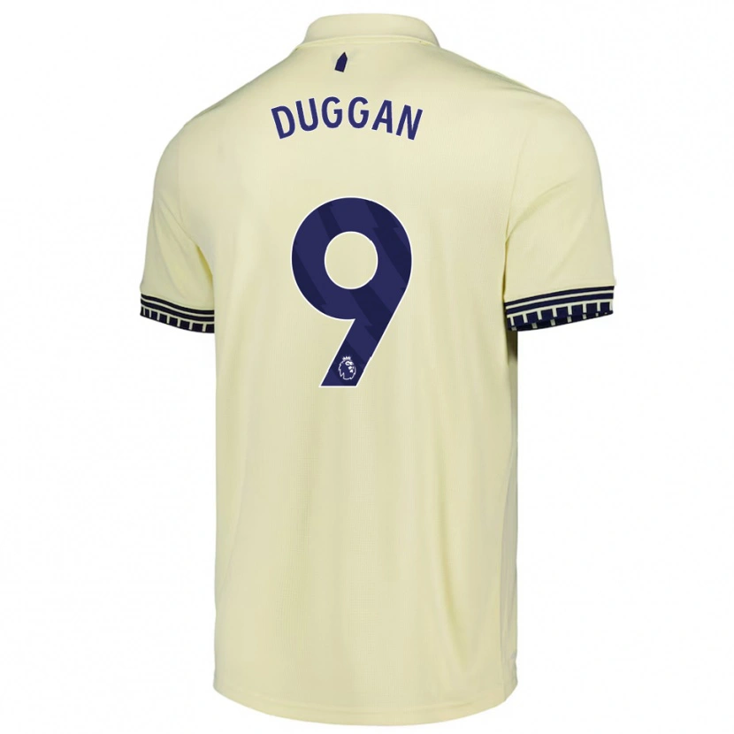 Danxen Damen Toni Duggan #9 Creme Weiß Schwarz Auswärtstrikot Trikot 2025/26 T-Shirt