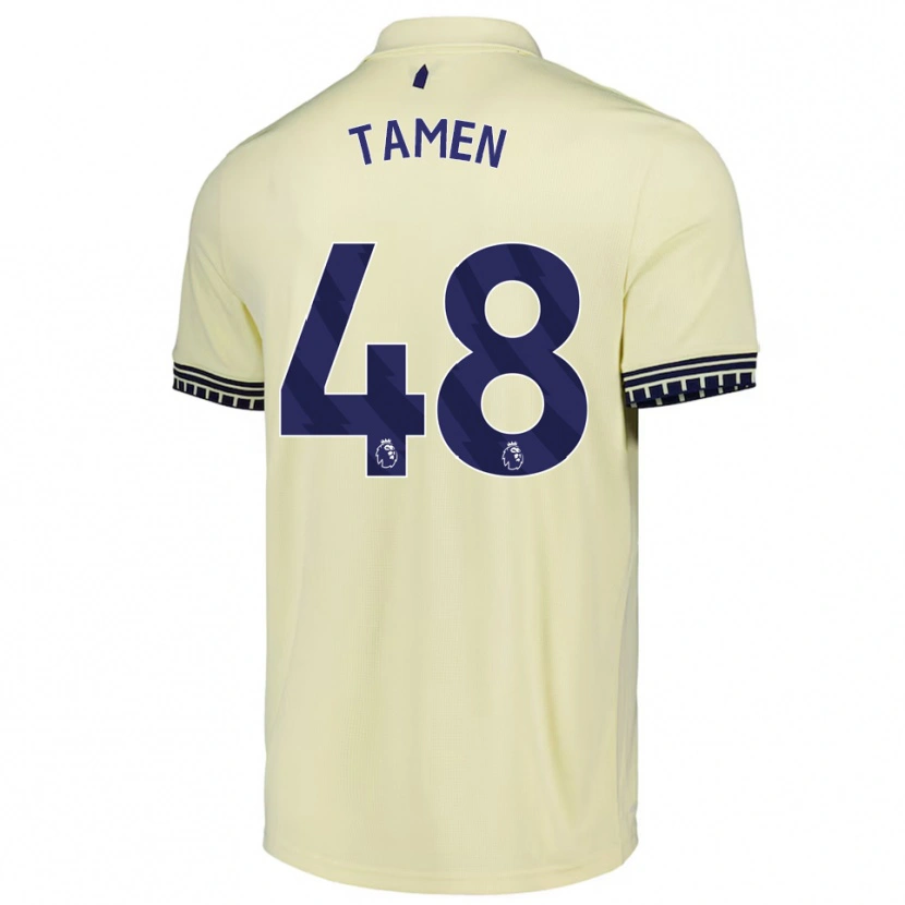 Danxen Damen William Tamen #48 Creme Weiß Schwarz Auswärtstrikot Trikot 2025/26 T-Shirt