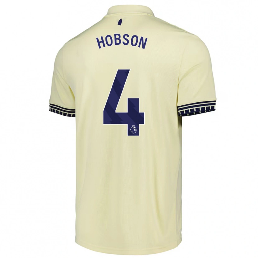 Danxen Damen Issy Hobson #4 Creme Weiß Schwarz Auswärtstrikot Trikot 2025/26 T-Shirt