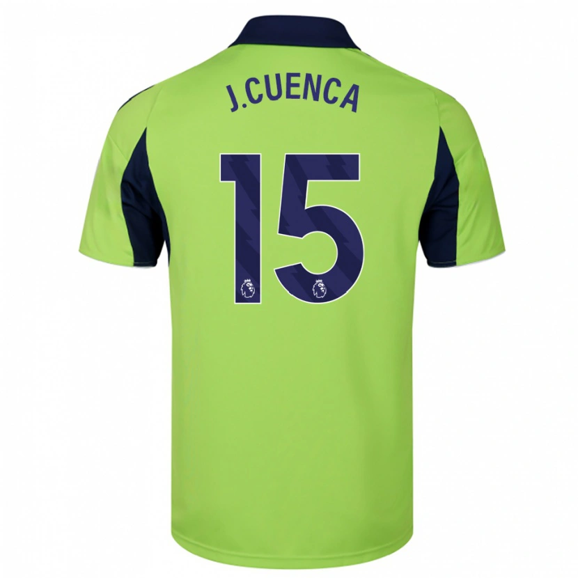 Danxen Damen Jorge Cuenca #15 Grün Marineblau Weiß Auswärtstrikot Trikot 2025/26 T-Shirt