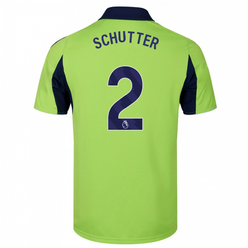 Danxen Damen Quinn Schutter #2 Grün Marineblau Weiß Auswärtstrikot Trikot 2025/26 T-Shirt