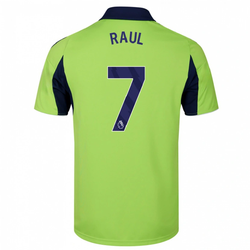 Danxen Damen Raúl Jiménez #7 Grün Marineblau Weiß Auswärtstrikot Trikot 2025/26 T-Shirt