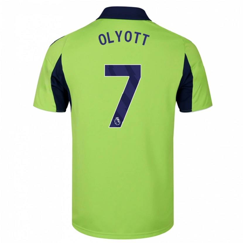 Danxen Damen Tom Olyott #7 Grün Marineblau Weiß Auswärtstrikot Trikot 2025/26 T-Shirt