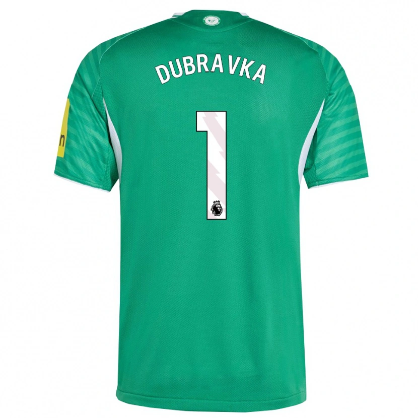 Danxen Damen Martin Dúbravka #1 Grün Weiß Auswärtstrikot Trikot 2025/26 T-Shirt