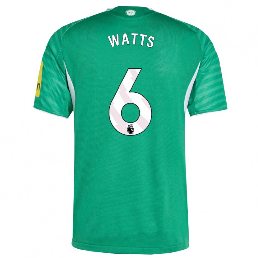 Danxen Damen Logan Watts #6 Grün Weiß Auswärtstrikot Trikot 2025/26 T-Shirt