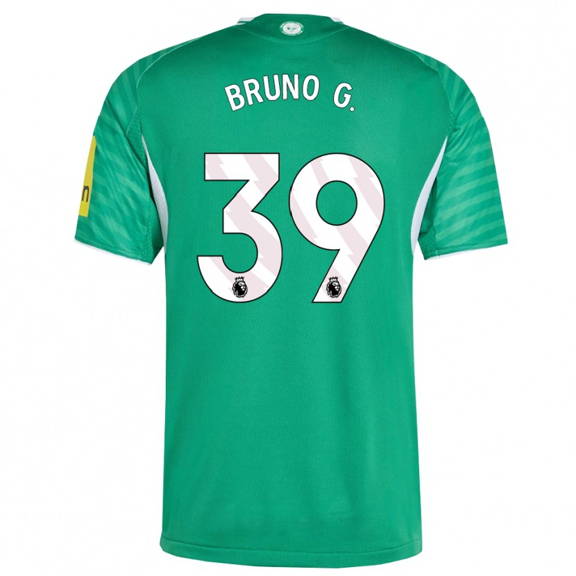 Danxen Damen Bruno Guimarães #39 Grün Weiß Auswärtstrikot Trikot 2025/26 T-Shirt