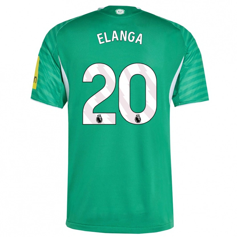 Danxen Damen Anthony Elanga #20 Grün Weiß Auswärtstrikot Trikot 2025/26 T-Shirt