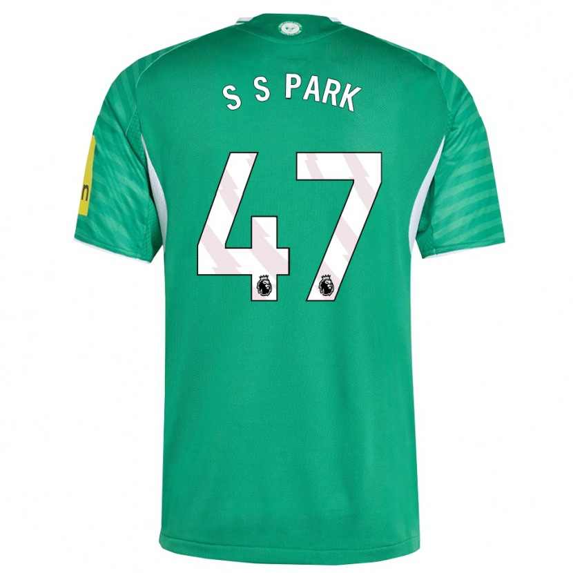 Danxen Damen Seung-Soo Park #47 Grün Weiß Auswärtstrikot Trikot 2025/26 T-Shirt