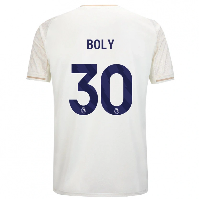 Danxen Damen Willy Boly #30 Creme Weiß Schwarz Auswärtstrikot Trikot 2025/26 T-Shirt