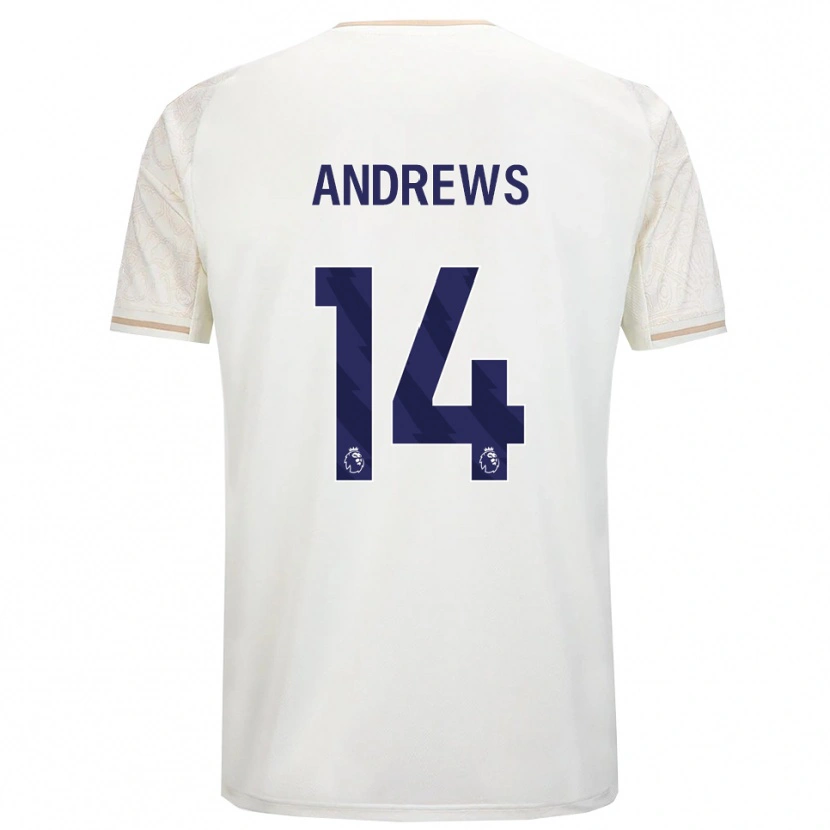 Danxen Damen Harvey Andrews #14 Creme Weiß Schwarz Auswärtstrikot Trikot 2025/26 T-Shirt