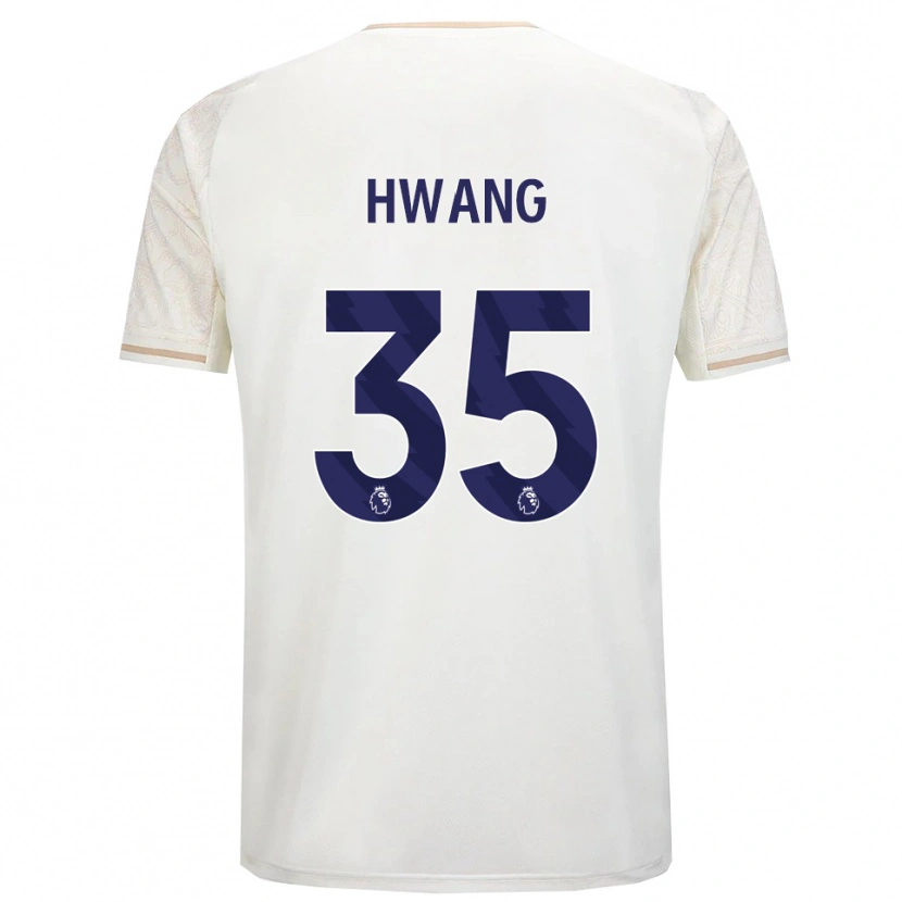 Danxen Damen Ui-Jo Hwang #35 Creme Weiß Schwarz Auswärtstrikot Trikot 2025/26 T-Shirt