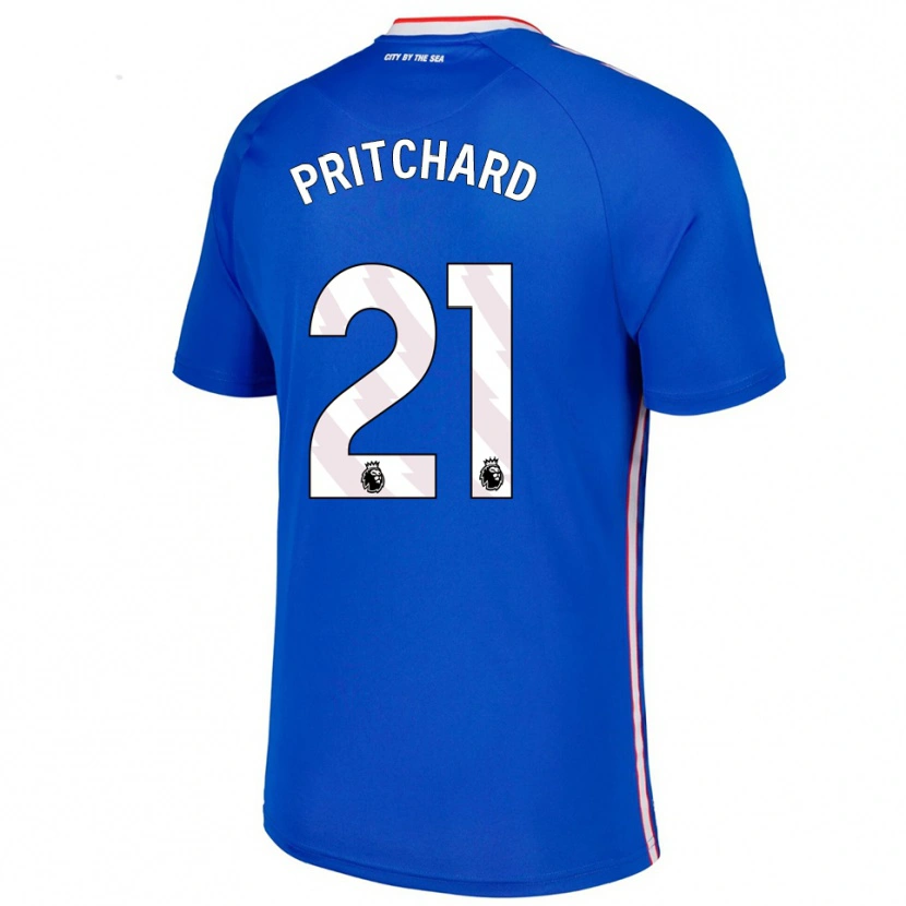 Danxen Damen Alex Pritchard #21 Blau Weiß Auswärtstrikot Trikot 2025/26 T-Shirt