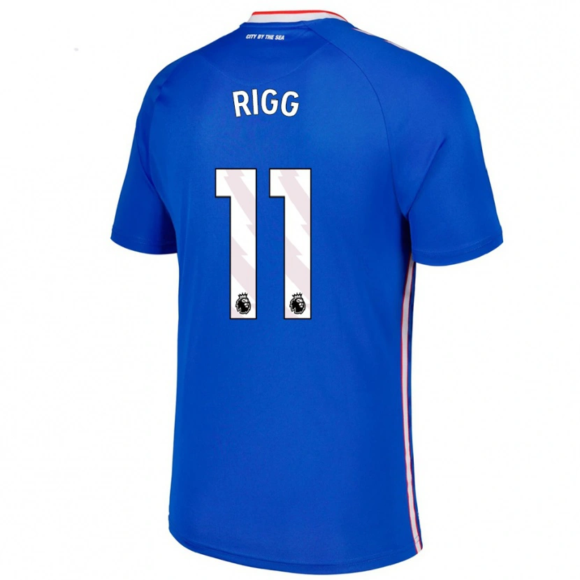 Danxen Damen Chris Rigg #11 Blau Weiß Auswärtstrikot Trikot 2025/26 T-Shirt