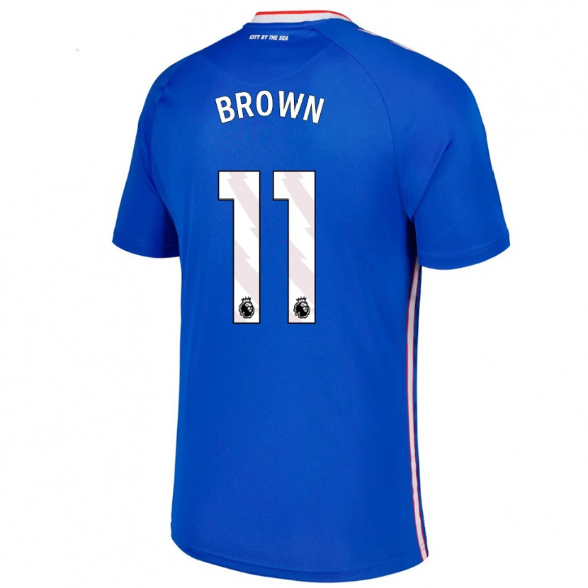 Danxen Damen Jessica Brown #11 Blau Weiß Auswärtstrikot Trikot 2025/26 T-Shirt