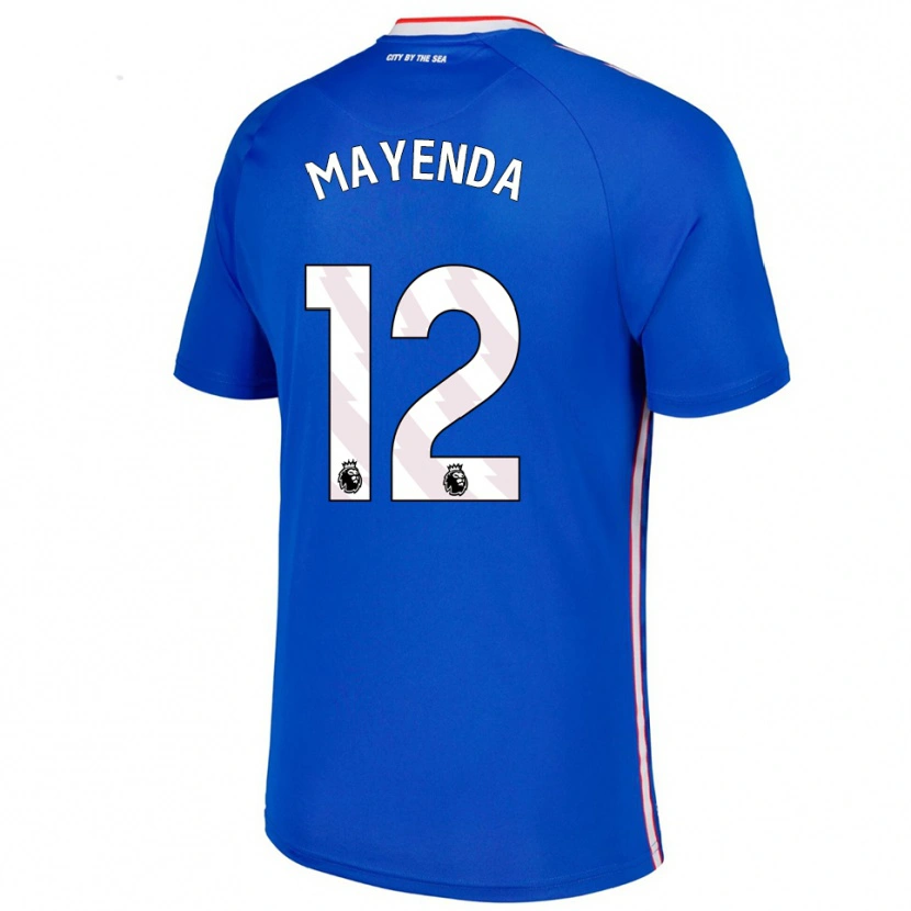 Danxen Damen Eliezer Mayenda #12 Blau Weiß Auswärtstrikot Trikot 2025/26 T-Shirt