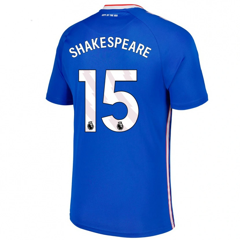 Danxen Damen Caleb Shakespeare #15 Blau Weiß Auswärtstrikot Trikot 2025/26 T-Shirt