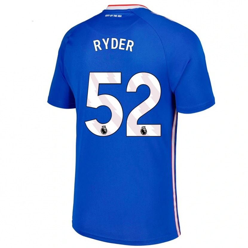 Danxen Damen Joe Ryder #52 Blau Weiß Auswärtstrikot Trikot 2025/26 T-Shirt