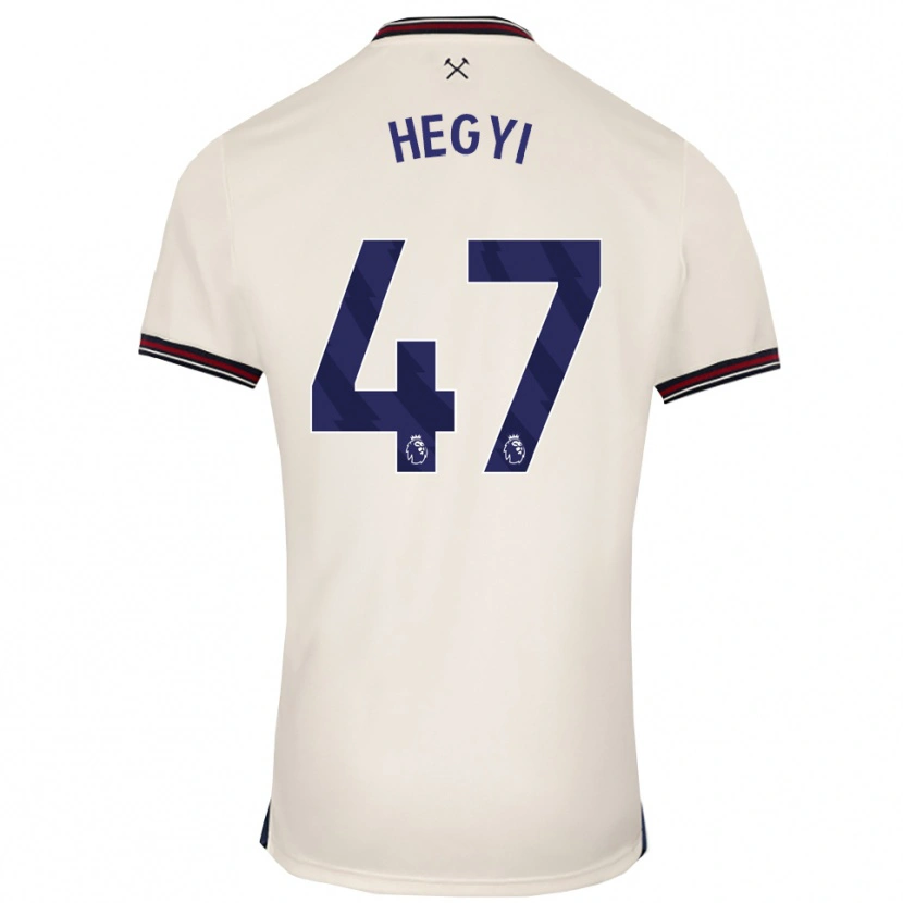 Danxen Damen Krisztián Hegyi #47 Creme Weiß Auswärtstrikot Trikot 2025/26 T-Shirt