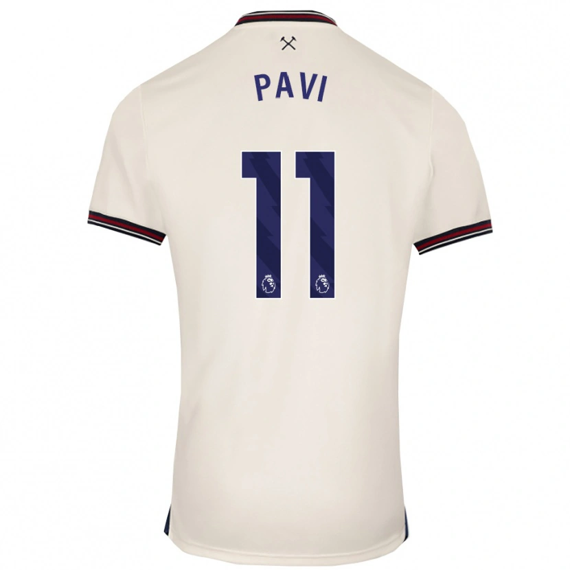 Danxen Damen Manuela Paví #11 Creme Weiß Auswärtstrikot Trikot 2025/26 T-Shirt