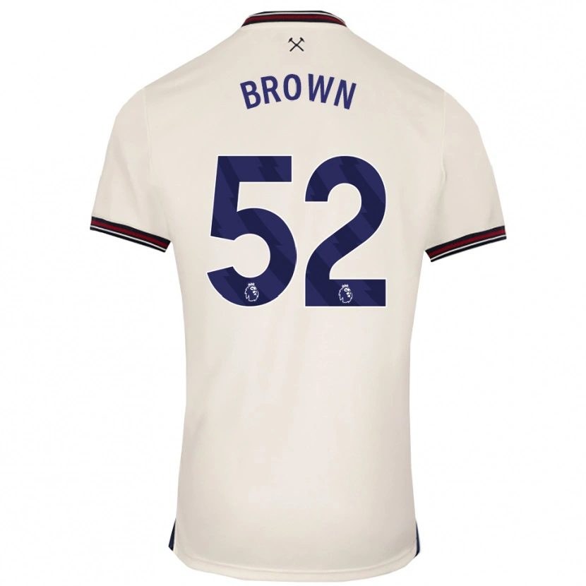 Danxen Damen Luis Brown #52 Creme Weiß Auswärtstrikot Trikot 2025/26 T-Shirt