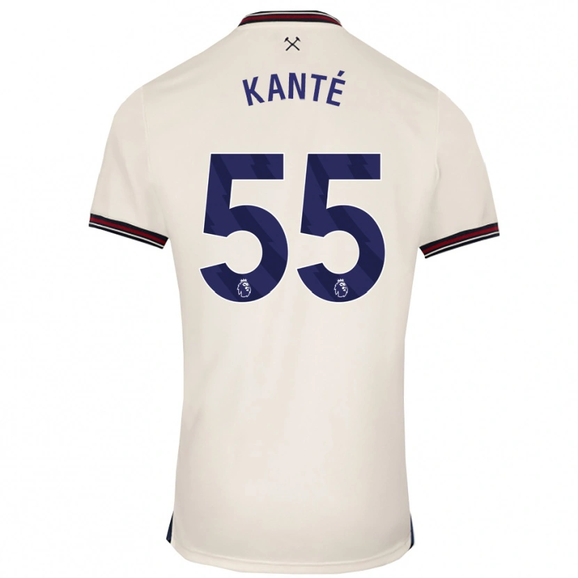 Danxen Damen Mohamadou Kanté #55 Creme Weiß Auswärtstrikot Trikot 2025/26 T-Shirt