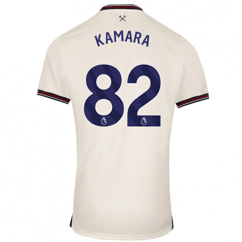 Danxen Damen Aaron Kamara #82 Creme Weiß Auswärtstrikot Trikot 2025/26 T-Shirt