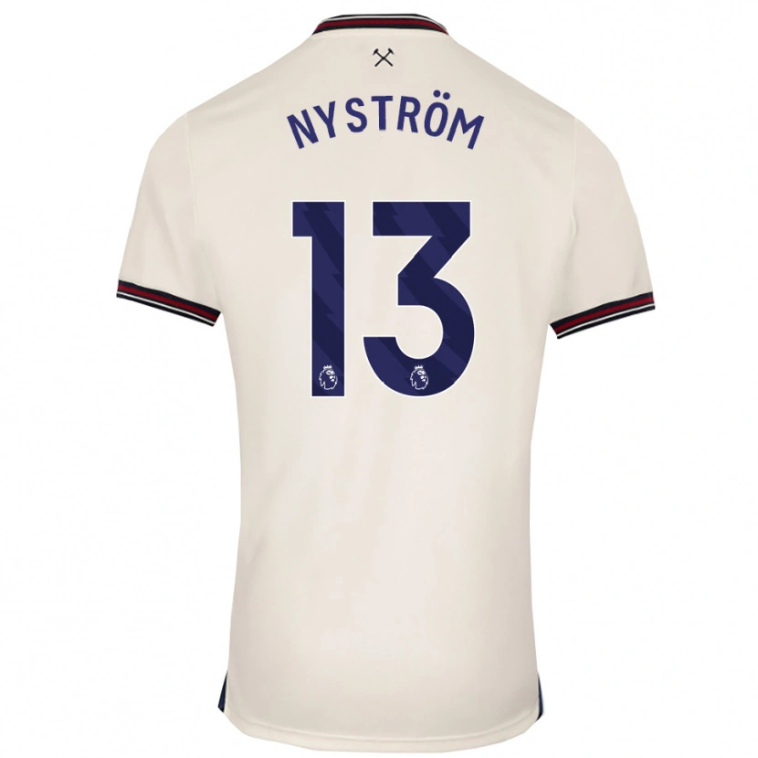 Danxen Damen Eva Nyström #13 Creme Weiß Auswärtstrikot Trikot 2025/26 T-Shirt