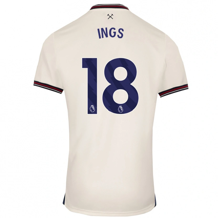 Danxen Damen Danny Ings #18 Creme Weiß Auswärtstrikot Trikot 2025/26 T-Shirt
